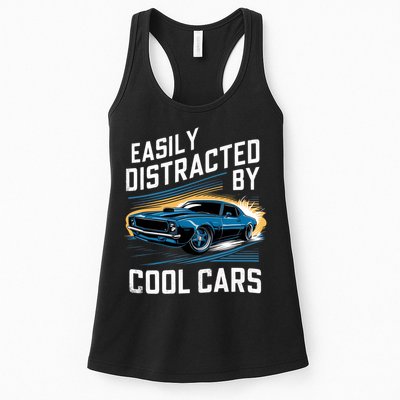 Vintage Muscle Car Easily Distracted By Cool Cars Womens Tank Top