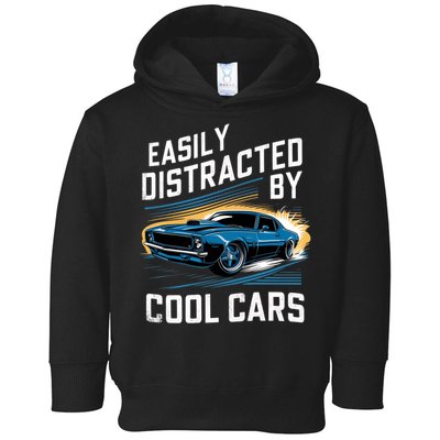 Vintage Muscle Car Easily Distracted By Cool Cars Toddler Hoodie
