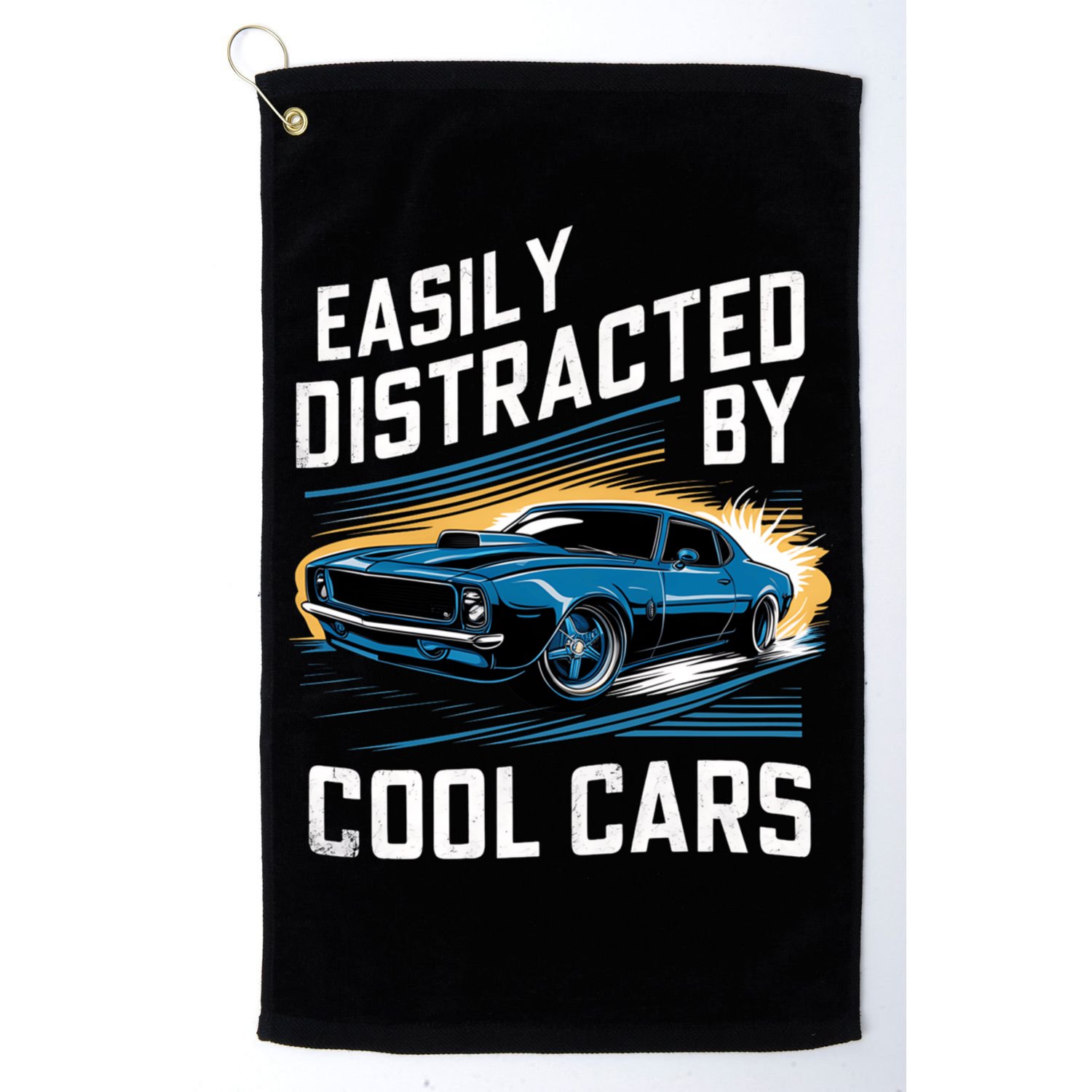 Vintage Muscle Car Easily Distracted By Cool Cars Golf Towel