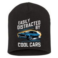 Vintage Muscle Car Easily Distracted By Cool Cars Short Acrylic Beanie