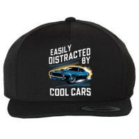 Vintage Muscle Car Easily Distracted By Cool Cars Wool Snapback Cap