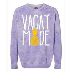 Vacay Mode Cute Pineapple Colorblast Crewneck Sweatshirt