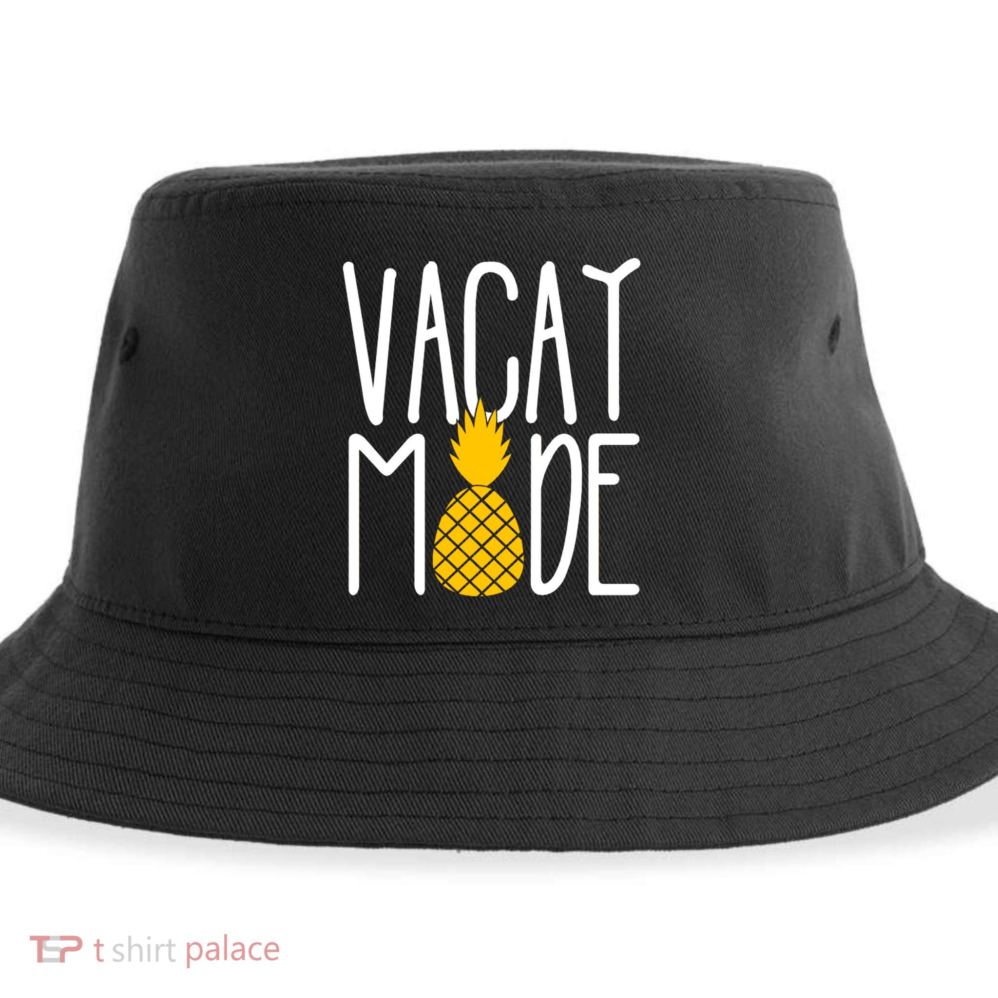 Vacay Mode Cute Pineapple Sustainable Bucket Hat