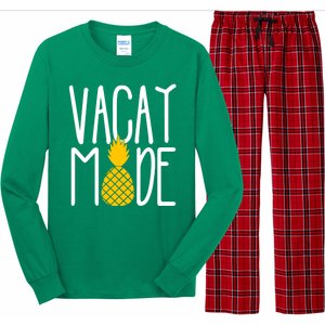 Vacay Mode Cute Pineapple Long Sleeve Pajama Set