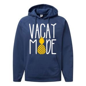 Vacay Mode Cute Pineapple Performance Fleece Hoodie