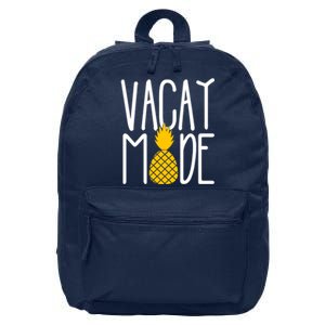 Vacay Mode Cute Pineapple 16 in Basic Backpack