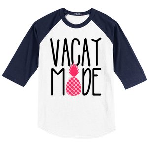 Vacay Mode Cute Pineapple Baseball Sleeve Shirt