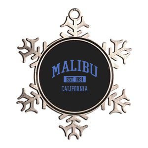 Varsity Malibu California Metallic Star Ornament