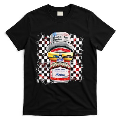 Vintage Motorsport Classic 80s Racing Outfits Drinkin' Beer  T-Shirt