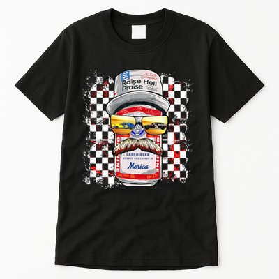 Vintage Motorsport Classic 80s Racing Outfits Drinkin' Beer  Tall T-Shirt