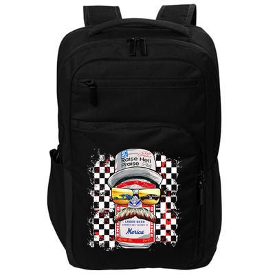 Vintage Motorsport Classic 80s Racing Outfits Drinkin' Beer  Impact Tech Backpack