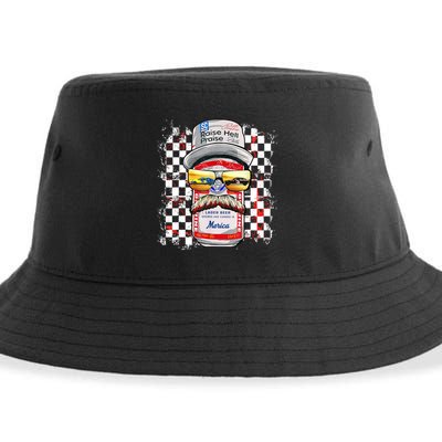 Vintage Motorsport Classic 80s Racing Outfits Drinkin' Beer  Sustainable Bucket Hat