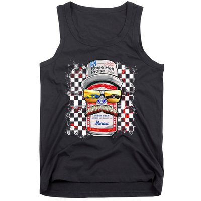 Vintage Motorsport Classic 80s Racing Outfits Drinkin' Beer  Tank Top