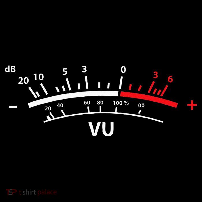 VU Meter DB DJ V-Neck T-Shirt