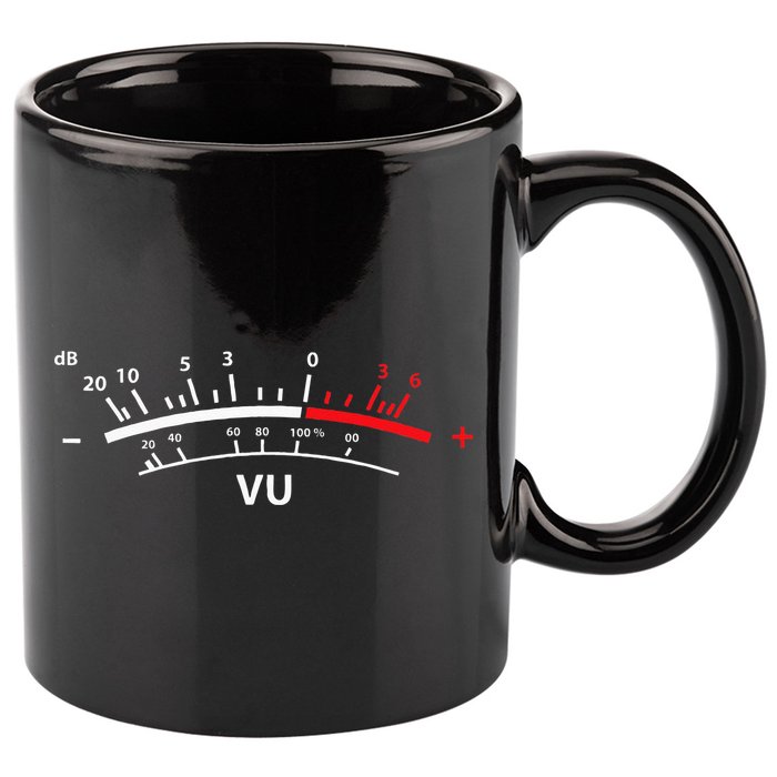 VU Meter DB DJ 11oz C Handle Ceramic Mug