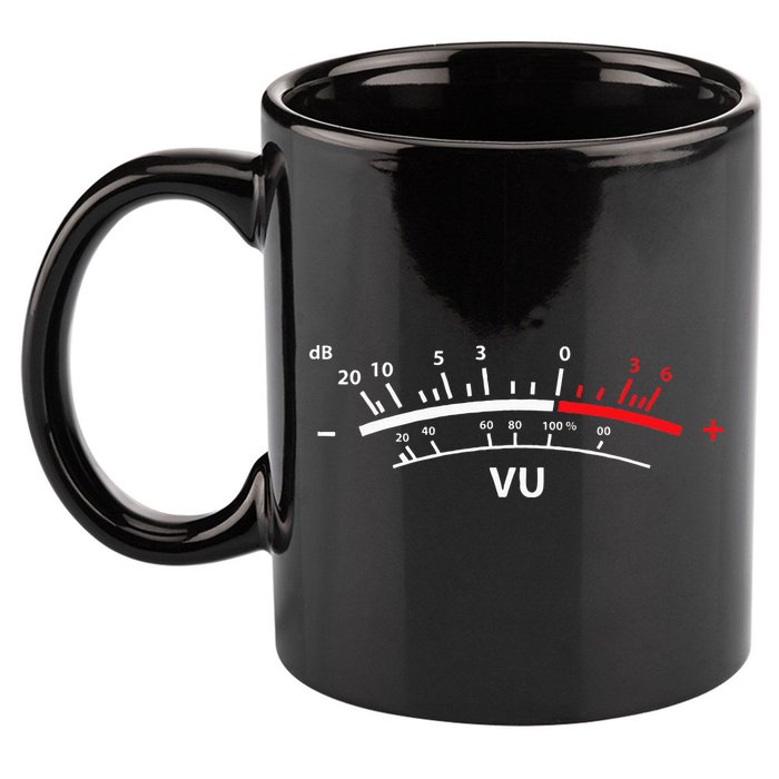 VU Meter DB DJ 11oz C Handle Ceramic Mug