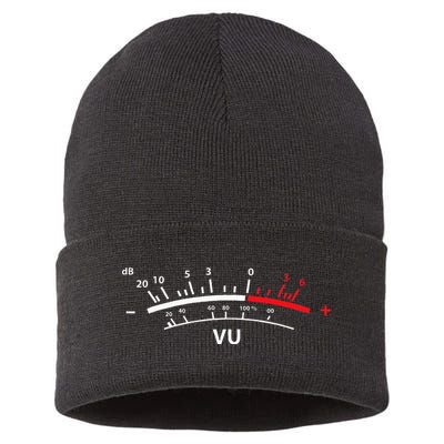 VU Meter DB DJ Sustainable Knit Beanie