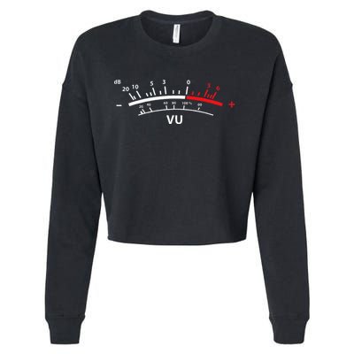 VU Meter DB DJ Cropped Pullover Crew