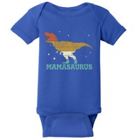 Vintage Mamasaurus Dinosaur Trex Mom Family Matching Mother Gift Baby Bodysuit