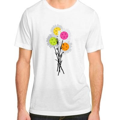 Valentine's Mother's Day Pickleball Flower Bouquet Pretty Adult ChromaSoft Performance T-Shirt