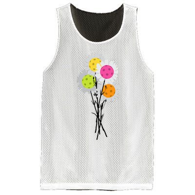 Valentine's Mother's Day Pickleball Flower Bouquet Pretty Mesh Reversible Basketball Jersey Tank