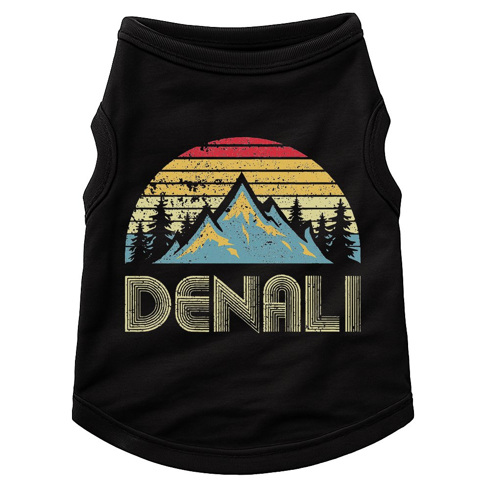 Vintage Mt. Denali National Park Alaska Mountain Doggie Tank