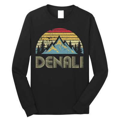 Vintage Mt. Denali National Park Alaska Mountain Long Sleeve Shirt