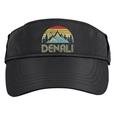 Vintage Mt. Denali National Park Alaska Mountain Adult Drive Performance Visor