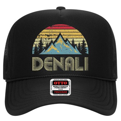 Vintage Mt. Denali National Park Alaska Mountain Trucker Hat