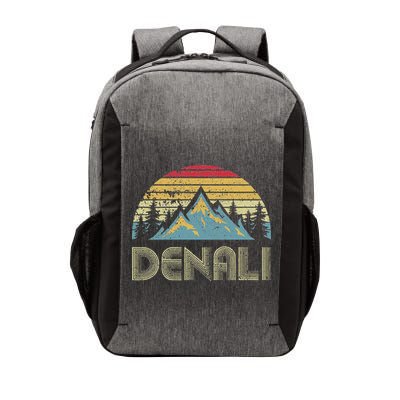 Vintage Mt. Denali National Park Alaska Mountain Vector Backpack