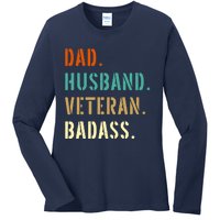 Veteran Military Dad Gifts From Daughter Son Wife Ladies Long Sleeve Shirt