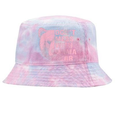 Vintage Mothers Day Don't Mess With Mama Bear Gifts Tie-Dyed Bucket Hat