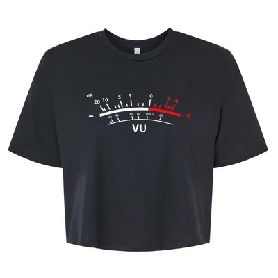 VU Meter dB DJ Bella+Canvas Jersey Crop Tee