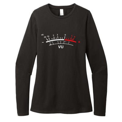 VU Meter dB DJ Womens CVC Long Sleeve Shirt