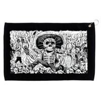 Vintage Mexico Day Of The Dead Dia De Los Muertos Grommeted Golf Towel