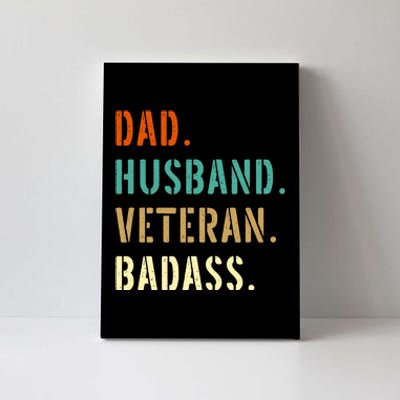 Veteran Military Dad Gifts From Daughter Son Wife Canvas