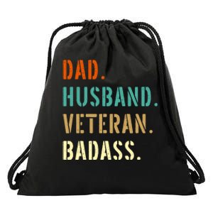 Veteran Military Dad Gifts From Daughter Son Wife Drawstring Bag