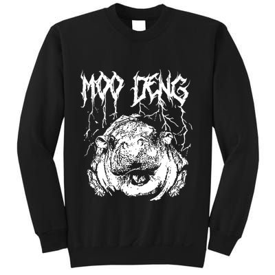 Vintage Moo Deng Meme Viral Internet Animal Sweatshirt