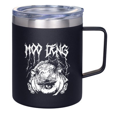 Vintage Moo Deng Meme Viral Internet Animal 12oz Stainless Steel Coffee Mug