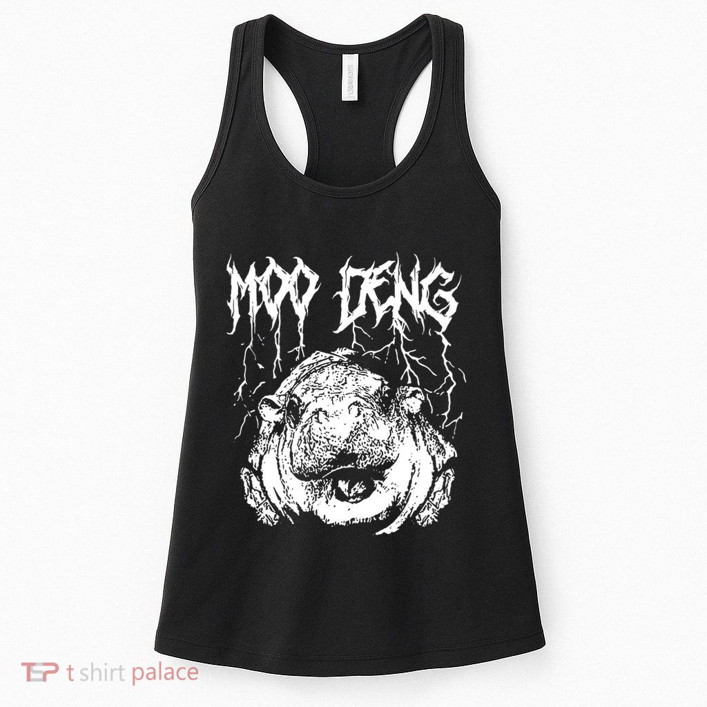 Vintage Moo Deng Meme Viral Internet Animal Womens Tank Top