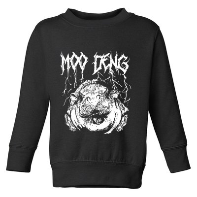 Vintage Moo Deng Meme Viral Internet Animal Toddler Sweatshirt