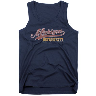 Vintage Michigan Detroit City Tank Top