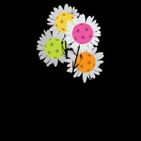 ValentineS MotherS Day Pickleball Flower Bouquet Pretty Cute Gift Performance Shirt