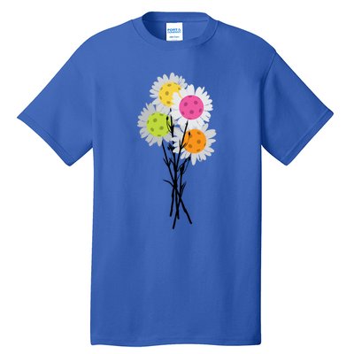 ValentineS MotherS Day Pickleball Flower Bouquet Pretty Cute Gift Tall T-Shirt