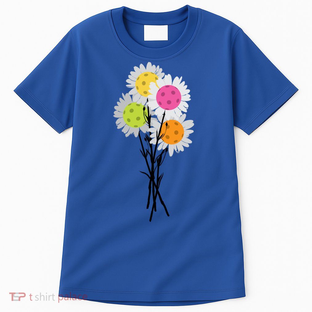 ValentineS MotherS Day Pickleball Flower Bouquet Pretty Cute Gift Tall T-Shirt