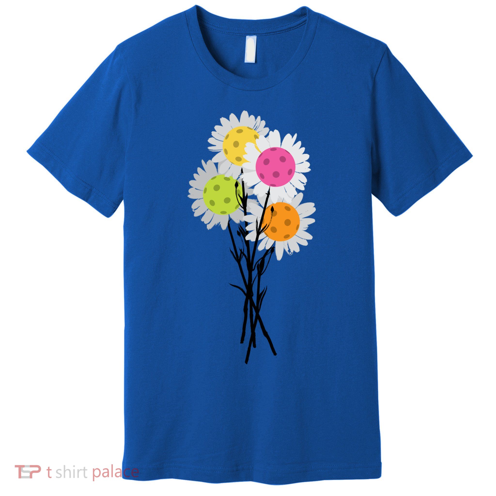 ValentineS MotherS Day Pickleball Flower Bouquet Pretty Cute Gift Premium T-Shirt