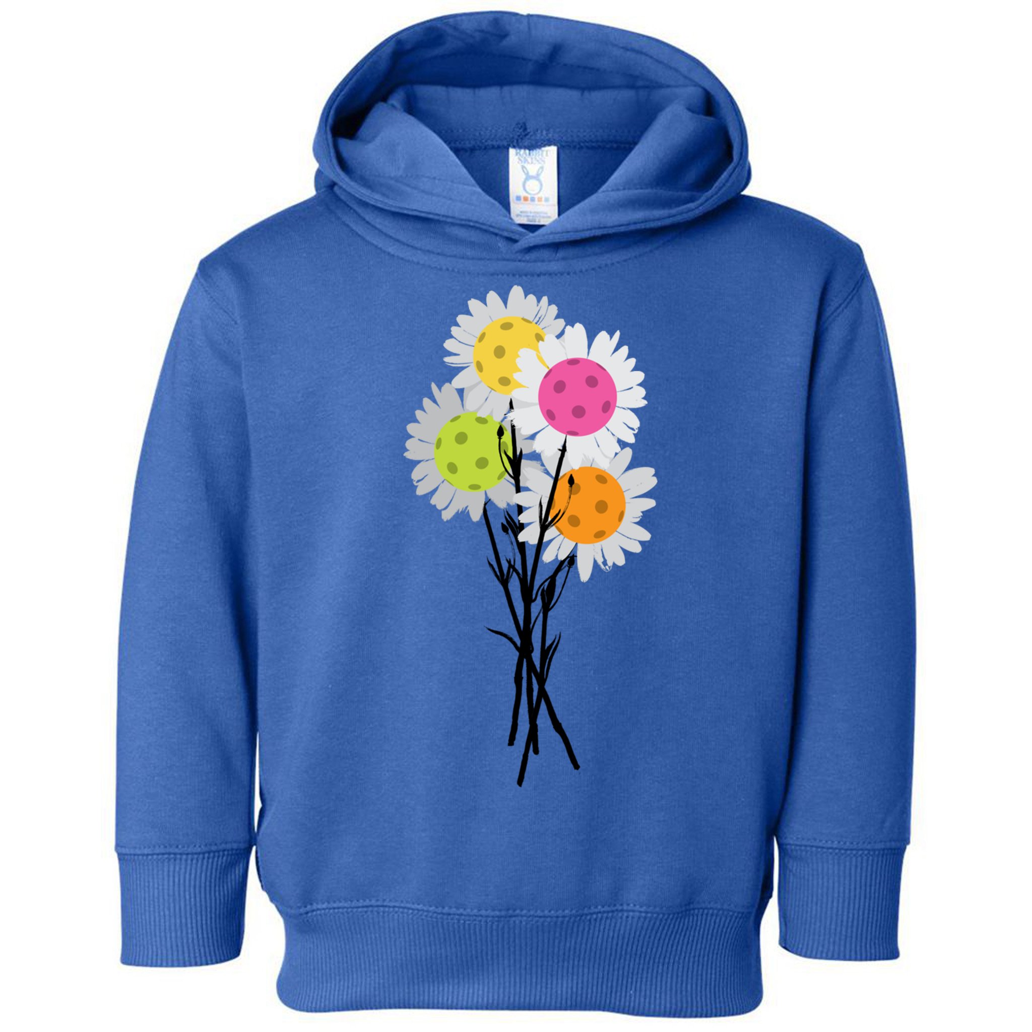 ValentineS MotherS Day Pickleball Flower Bouquet Pretty Cute Gift Toddler Hoodie