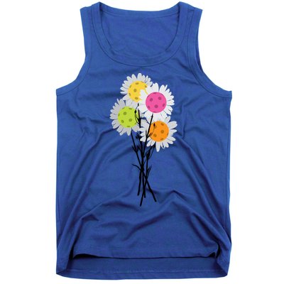 ValentineS MotherS Day Pickleball Flower Bouquet Pretty Cute Gift Tank Top