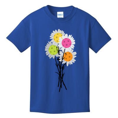 ValentineS MotherS Day Pickleball Flower Bouquet Pretty Cute Gift Kids T-Shirt