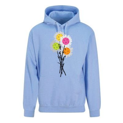 ValentineS MotherS Day Pickleball Flower Bouquet Pretty Cute Gift Unisex Surf Hoodie